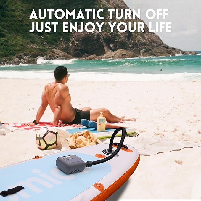 Portable Paddle Board Pump, Electric SUP Air Pump, High Pressure Inflator Rechargeable Battery-Powered for Inflatable Standup Paddleboard Kayak