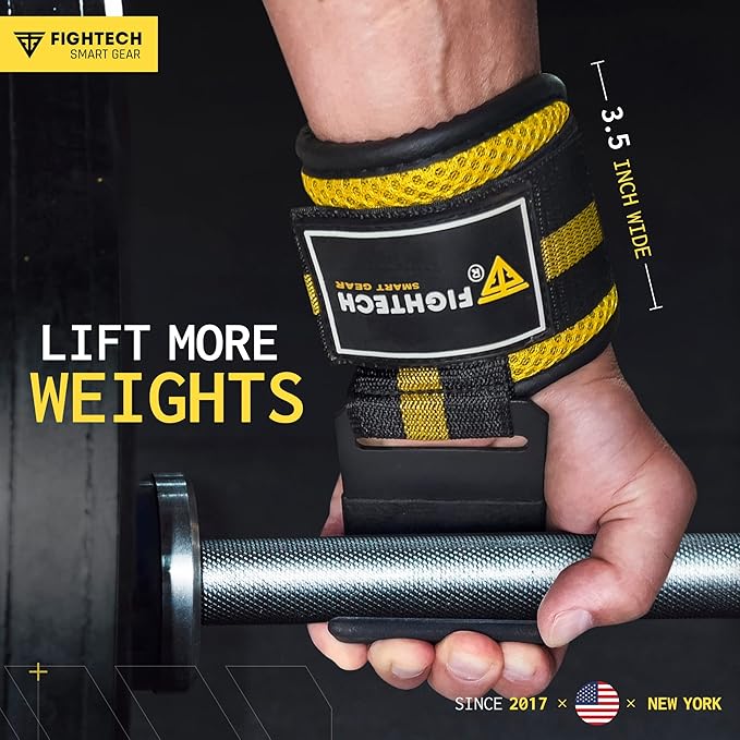 Premium Weight Lifting Hooks (Pair) - Heavy Duty Hand Grip and Wrist Straps Support - 9 mm Neoprene Padded for Deadlifts, Pull Ups, and Shrugs - Durable Workout Accessories for Men and Women