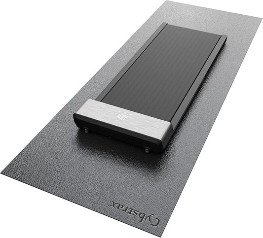 Treadmill Mat, Bike Trainer Mat for Stationary Spin Bike, 96" x 36" Non Slip Exercise Equipment Mat for Bike, Treadmill, Elliptical, Yoga - Workout Floor Protector for Carpet Or Hardwood