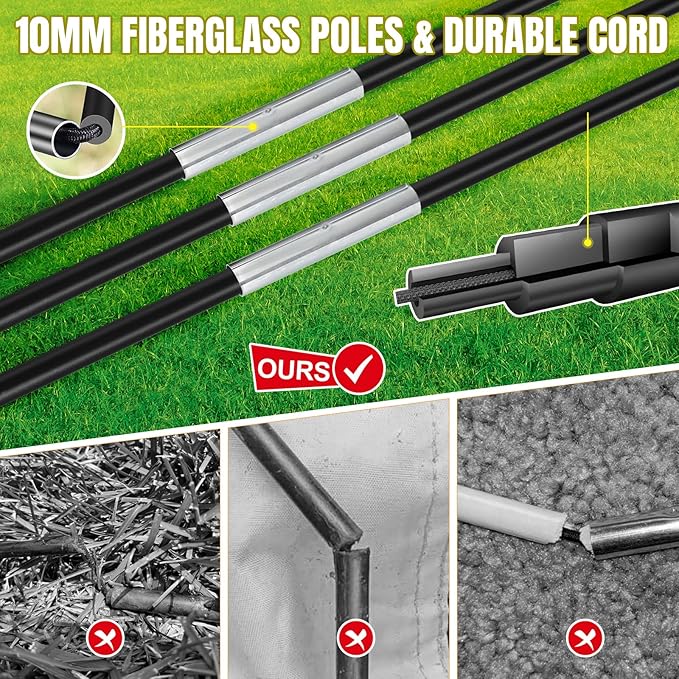 Kids Soccer Goals for Backyard Set, Portable Toddler Soccer Goal 2 of 4x3 ft, 6x4 ft, 7x5 ft, Soccer Training Equipment, Pop Up Soccer Net Kit with Size 4 Soccer Ball, Youth Games, Outdoor Sports Play