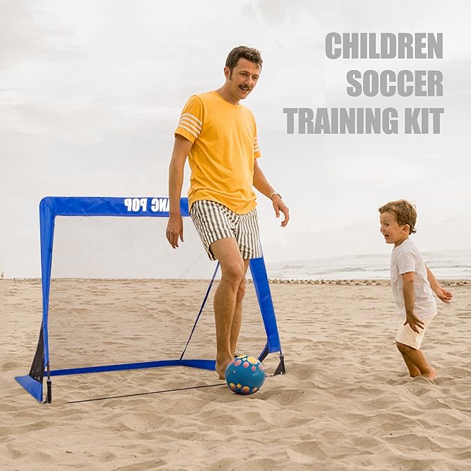 Portable Pop Up Soccer Goal for Kids Trainning and Family Game Foldable Soocer Net for Backyard with Carrying Case