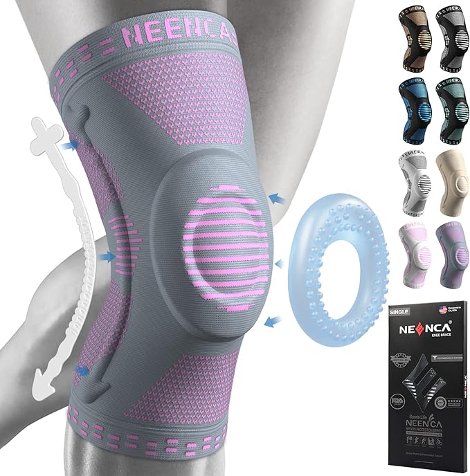 NEENCA Knee Brace for Women & Men, Medical Knee Support with Patella Pad & Side Stabilizers, Knee Compression Sleeve for Knee Pain, Meniscus Tear, ACL, PCL, MCL, Joint Pain, Runner, Workout...