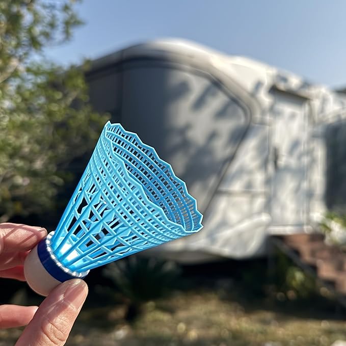 12 Packs Nylon Badminton Shuttlecocks Birdies Nylon Feather Shuttlecocks Badminton Birdies Great Stability ＆ Durability Indoor Outdoor Sports Hight Speed Training