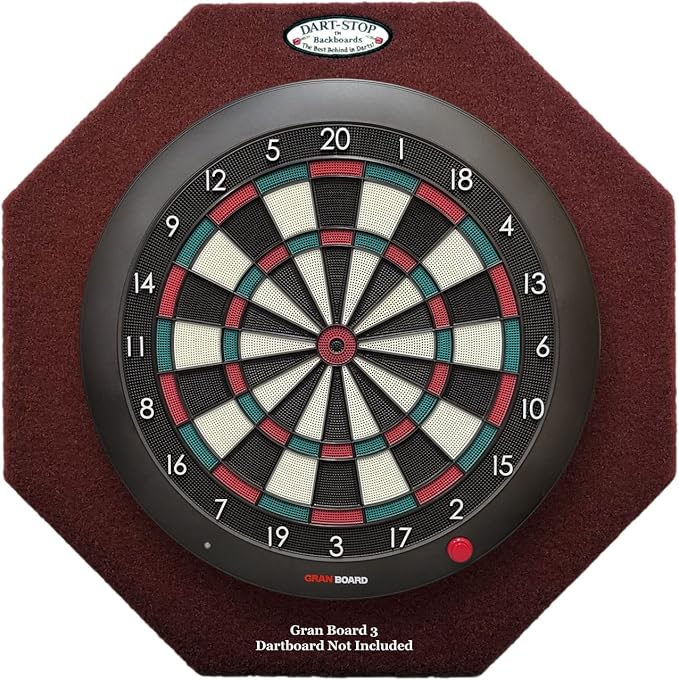 29 inch Professional Dart Board Backboard, Octagonal | Wall Protector | Dartboard Surround