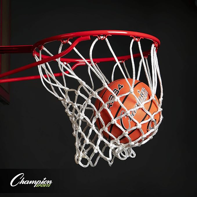 Champion Sports Rubber Basketballs – Heavy Duty Pro-Style, Indoor/Outdoor Use, Premium Basketball Equipment for Physical Education, Various Sizes & Colors (Size 3, 5, 6, 7)