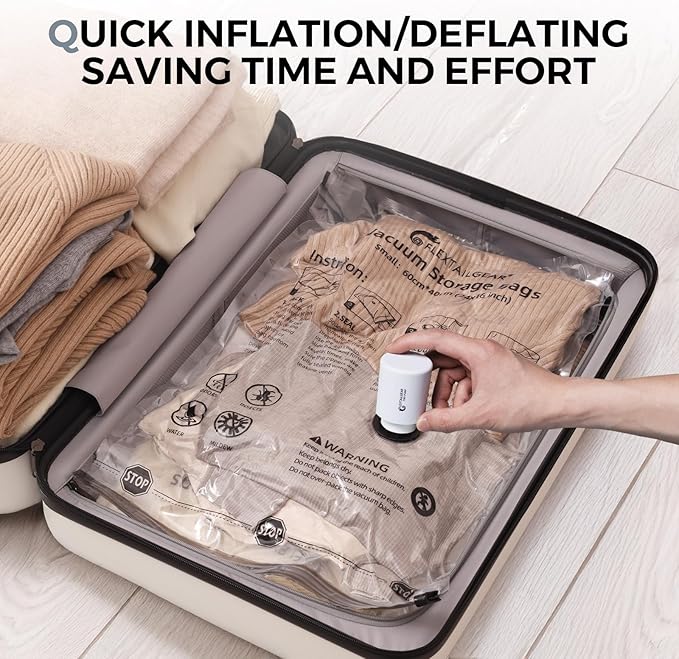 FLEXTAILGEAR Tiny Portable Ultra-Mini Air Pump with 1300mAh Battery USB Rechargeable to Inflate Deflate for Pool Floats Air Bed Mattress Swimming Ring Vacuum Storage Bags (Grey)