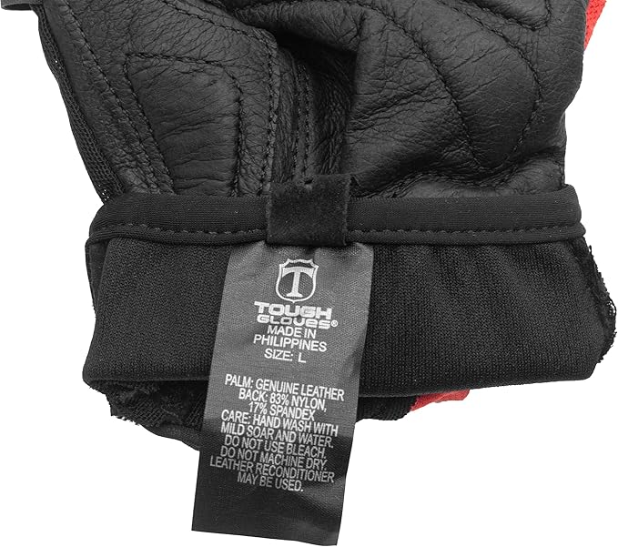 Superset Leather Workout Gloves for Weight-Lifting (Padded) Perfect for Gym Training (Breathable) Black /Size : 7 Mens XS Womens M
