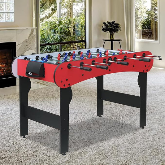 5ft Foosball Table，Mini Competition Soccer Table Game with All Accessories, Leg Levelers and Heavy-Duty Legs. Perfect for Home, Game Rooms, and Parties