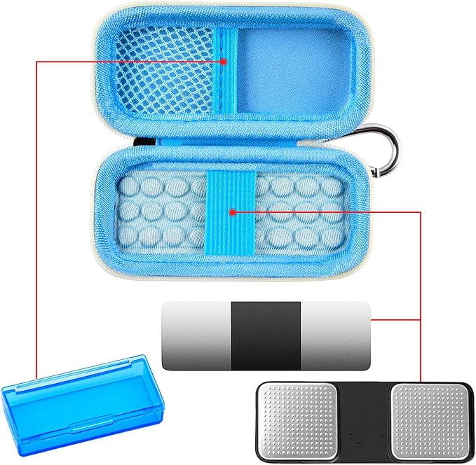 Heart Monitor Case Compatible with AliveCor Kardia Mobile ECG/for KardiaMobile 6L for Apple and Android Device - CASE ONLY (Blue)