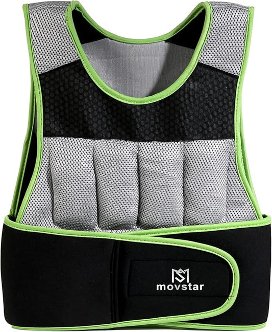 Adjustable Weighted Vest Women Men with Reflective Design 10lbs,20lbs Workout Vest for Strength Training, Walking, Jogging, Weightlifting, Running Men Women