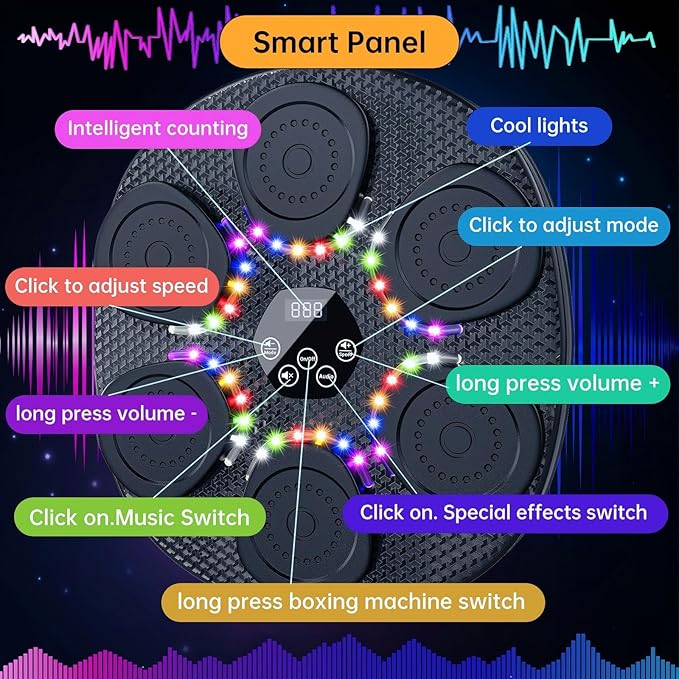 Music Boxing Machine Smart Bluetooth Boxing Equipment for Kids