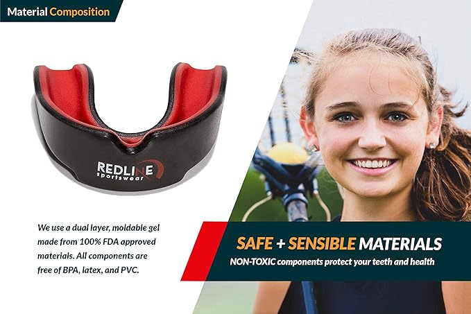 Sports Mouth Guard for Boxing, Football, MMA, Wrestling, Muay Thai, Hockey & Lacrosse Custom Fit Mouthguard for Men, Women, Kids & Youth Case Included, Comfortable, BPA Free, Braces Compatible