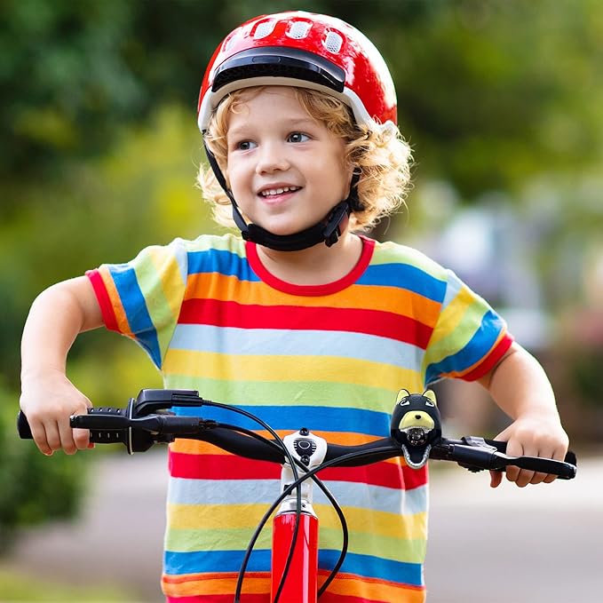 Big Discoveries Bear Bike Light - Kids Bicycle and Scooter LED Light with Realistic Roar and Bell Sound Effects | Fun Light and Horn Accessory for Boys, Girls, and Adults