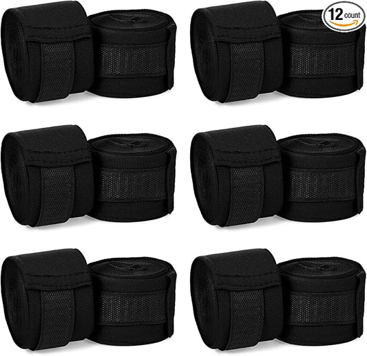 Junkin 6 Pairs Boxing Hand Wraps for Boxing Wraps Wrist Pugilism Handwraps for Men Women Kickboxing Muay Thai MMA