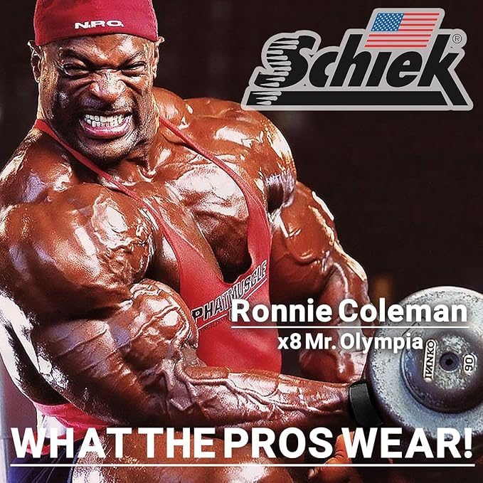 Schiek Ronnie Coleman Signature Series Lifting Gloves - Weight Lifting Grip Gloves Size : Small
