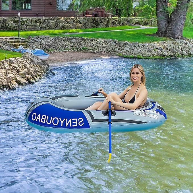 PLKO Inflatable Boat,Swimming Pool and Lake Inflatable Boat