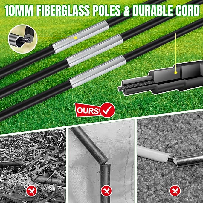 Kids Soccer Goals for Backyard Set, Portable Toddler Soccer Goal 2 of 6x4 ft, 4x3 ft, 7x5 ft, Soccer Training Equipment, Pop Up Soccer Net Kit with Size 4 Soccer Ball, Outdoor Sports Play, Youth Game