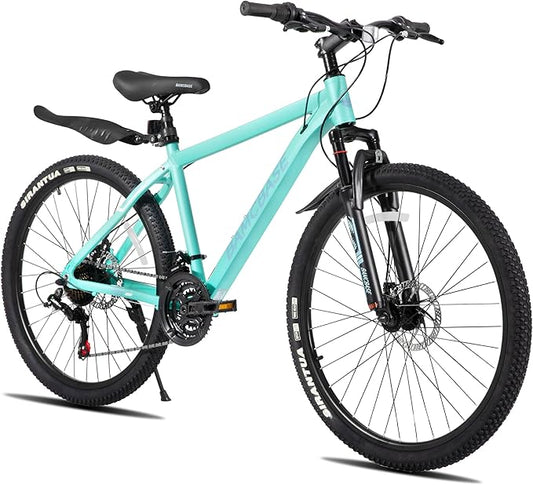HILAND 26 27.5 Inch Mountain Bike, Mens and Womens Aluminum Frame MTB with 21 Speeds, Dis Brake, Hardtail Bicycle for Adults