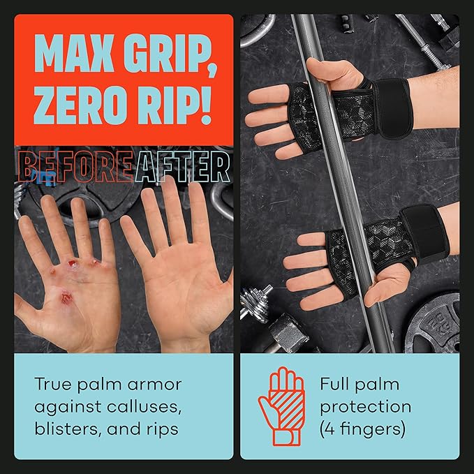 Mava Sports Weight Lifting Gloves with Wrist Support, Work Out Gloves, Gym Gloves - Great for Cross Training, Pull Ups, Calisthenics and Gym, Workout Gloves for Men & Women,Size : X-Large