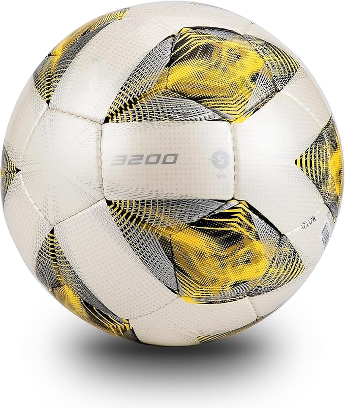 Soft PU Leather Soccer Ball, Indoor Outdoor Team Sports, Training Practicing Game Match Soccer Ball Gift for Adult Youth, 1pcs