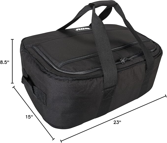 AO Coolers Stow 'n Go Canvas Soft-Sided Cooler, Low Profile and Leak Proof, Insulated for 24-Hour Cold, Black, 38-Can