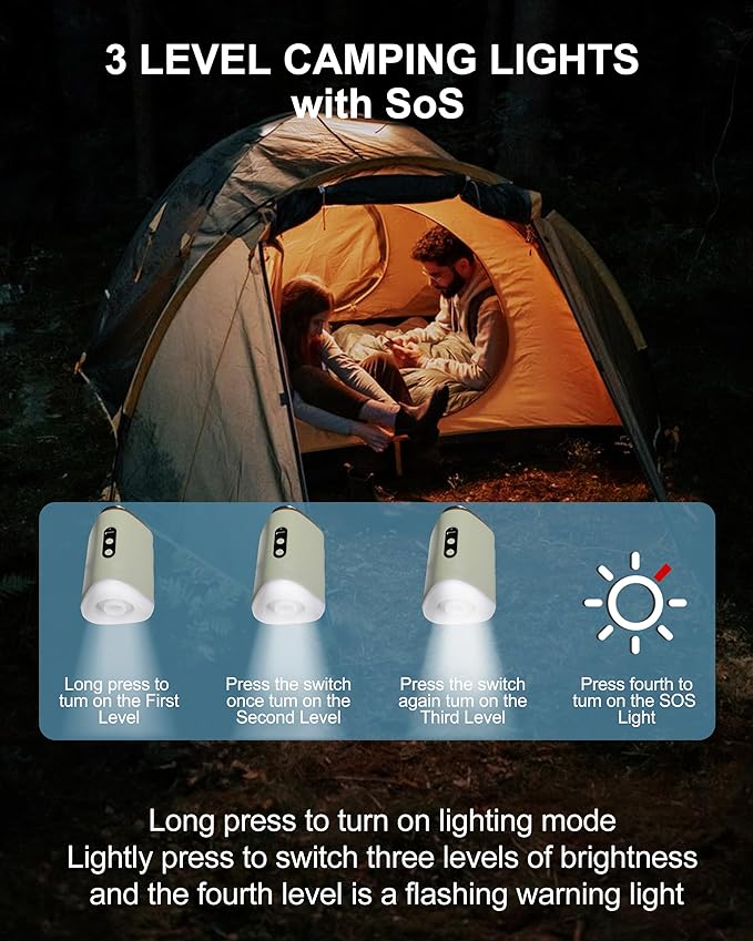 Portable Air Pump with 2500mAh Battery USB Rechargeable Lightweight Electric Mini Air Pump Inflate Deflate for Pool Floats Vacuum Storage Bags Air Mattress Swimming Ring Sleeping Pads – Khaki