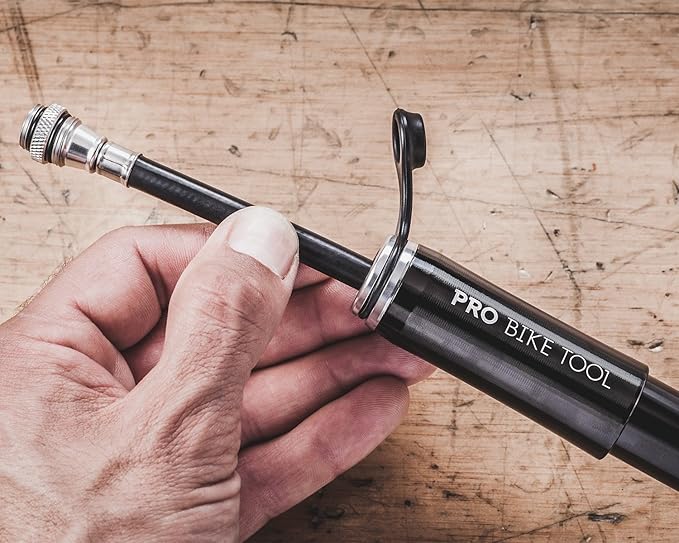 Pro Bike Tool Mini Bike Pump - Compact and Portable Bicycle Tire Pump for Fast Inflation - Compatible with Presta and Schrader Valves - Lightweight and Durable Design - Essential Bicycle Accessories