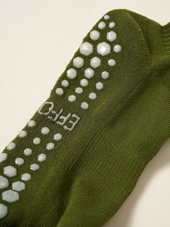 Crew Half Calf Grip Socks, Cutest Fruits Pilates Socks, Ruffle socks, Non-Slip, Barre Yoga Fitness