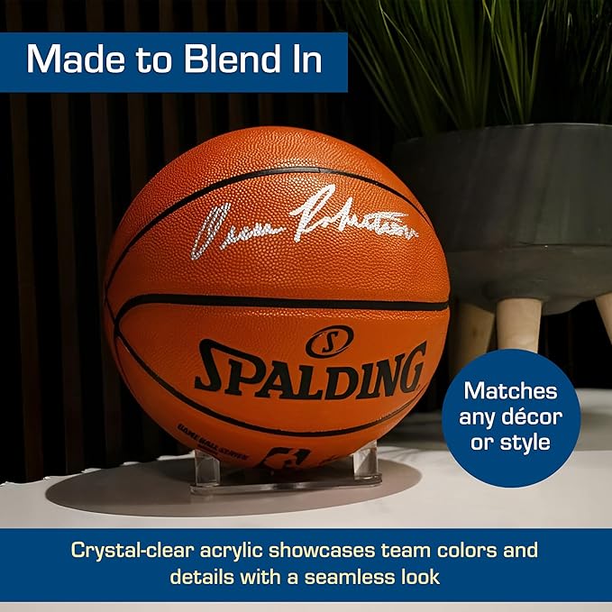 BCW Acrylic Ball Stand, 1 Pack | Anti-Slip Design for Basketball, Football, and Soccer Ball Display