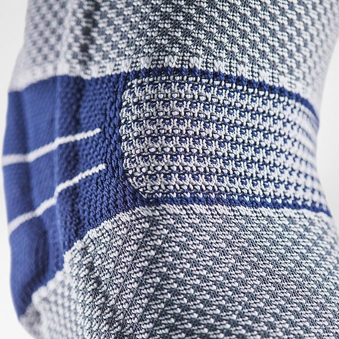 Bauerfeind - GenuTrain - Knee Support Brace - Targeted Support for Pain Relief and Stabilization of the Knee, Provides Relief of Weak, Swollen, and Injured Knees - Size 4C, Comfort - Color Titanium