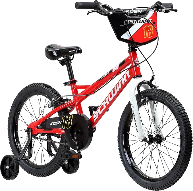 Schwinn Elm and Koen Bike or Balance Bike, 12-20 Inch Bike for Kids Ages 2-13, Black, Blue, Red, Teal, Pink or Purple, SmartStart Ergonomic Design, Adjustable Seat Grows with Child, Training Bicycle