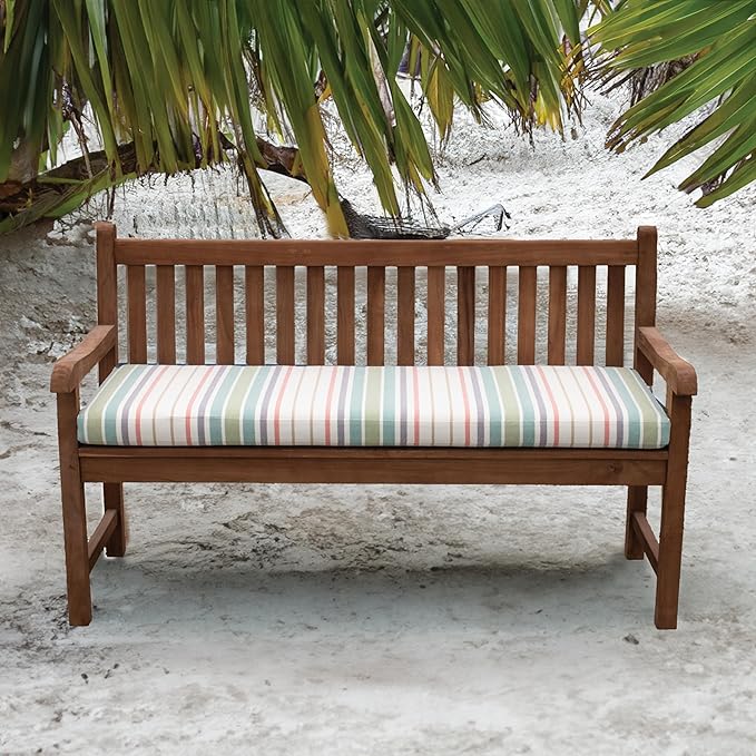 Tommy Bahama Bench Cushion, 50" X 19" X 2.5", Bandeau Pastel