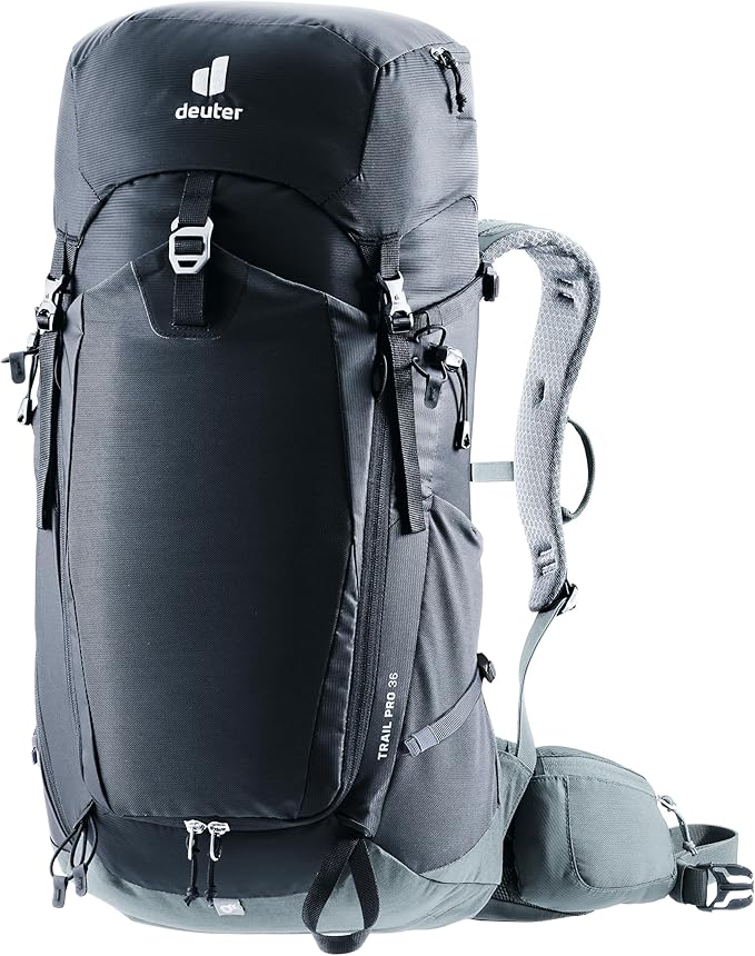 Deuter Unisex Trail Pro 36 Hiking Backpack, 36 Liter - Black-Shale