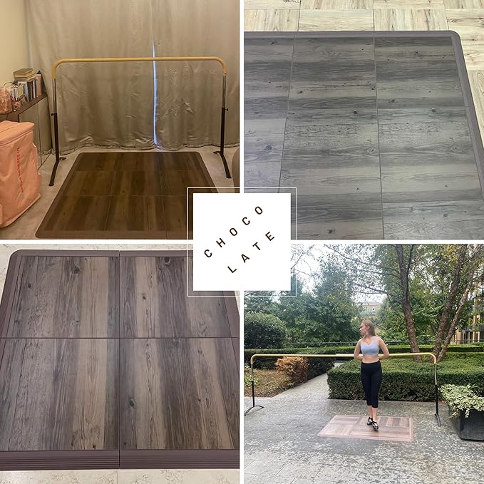 Dance Floor Tiles, Interlocking Dance Floor Tiles for Ballet, Tap, Jazz, and Irish Dance | Portable Dance Floor Tiles for Indoor Dance Flooring