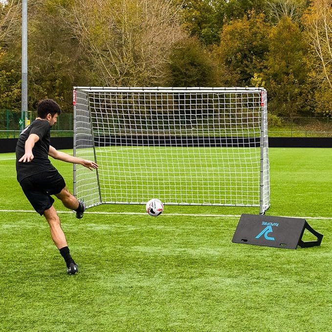 FORZA Steel42 Soccer Goals | Ultra Tough Steel Goal [6 Sizes] | Regulation Size, Weather-Resistant, Portable with Ground Stakes & Optional Rebound Kit