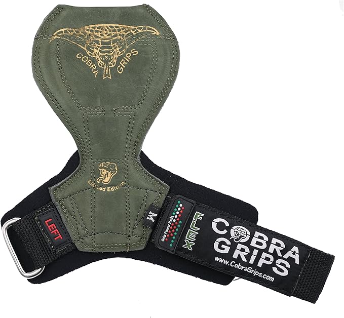 2018 Cobra Grips Flex Model Weight Lifting Gloves Heavy Duty Straps Alternative Power Lifting Hooks for Deadlifts with Padded Wrist Wrap Support Bodybuilding