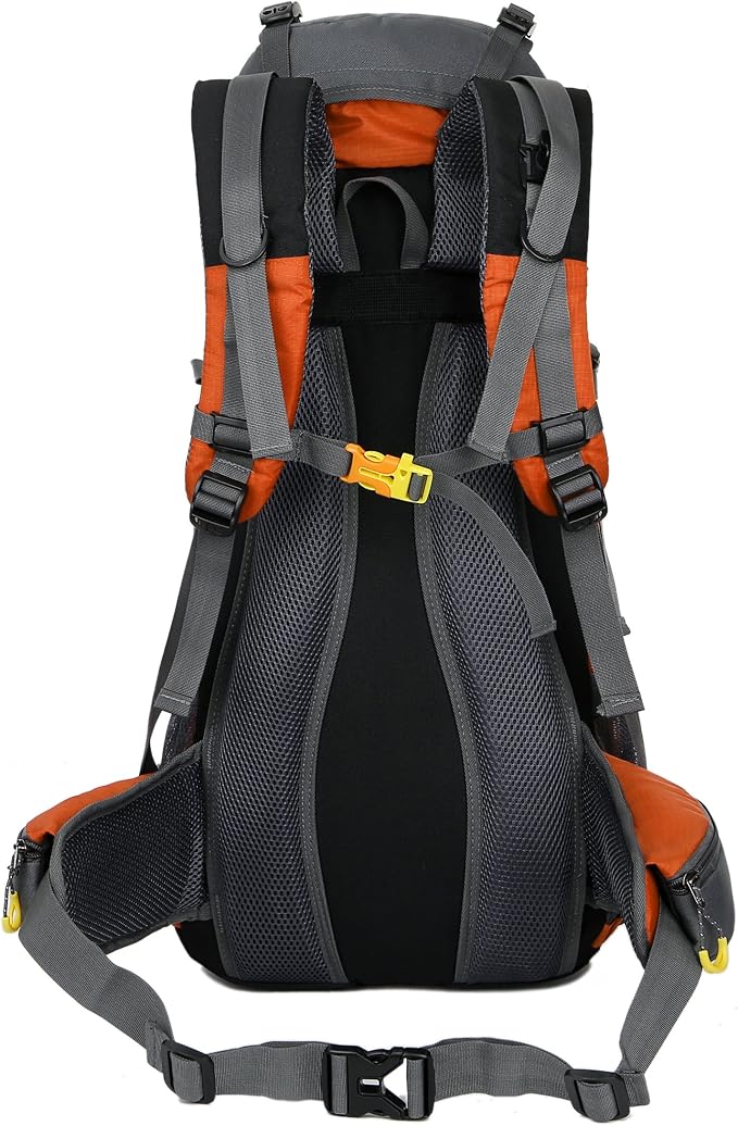 WoneNice 50L(45+5) Waterproof Hiking Backpack - Outdoor Sport Daypack with Rain Cover