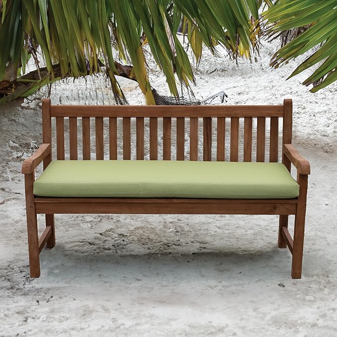 Tommy Bahama Bench Cushion, 48" X 19" X 2.5", Bamboo Bay Pear