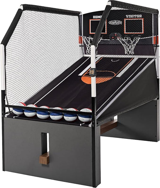 Barrington Urban Arcade Basketball Game Indoor Dual Shot, 6 Balls Included, Pop Off with The Perfect Indoor Electronic Basketball Game