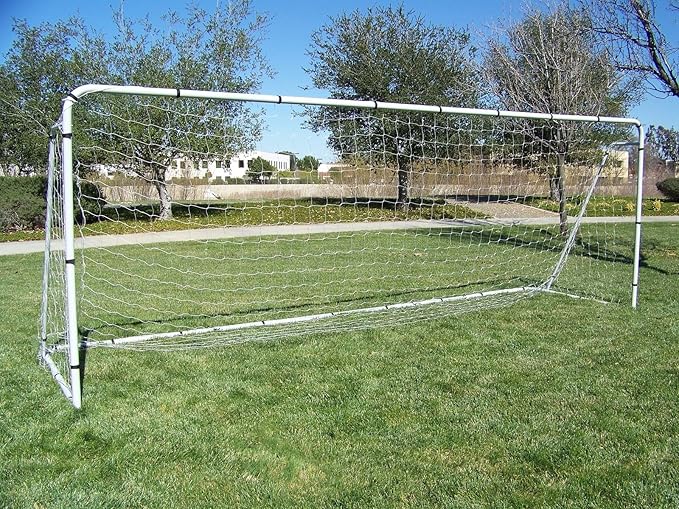 Pass 18 x 7 Ft. Official Youth Size. Heavy Duty Steel Soccer Goal w/Two Nets. Regulation Youth, League Size Goals. Professional Practice Training Aid. 18 x 7. 18x7 Foot.(2Nets), White