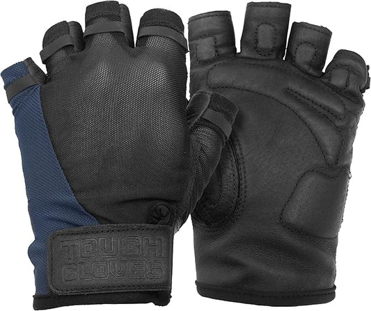 Superset Leather Workout Gloves for Weight-Lifting (Padded) Perfect for Gym Training (Breathable) Black /Size : 7 Mens XS Womens M