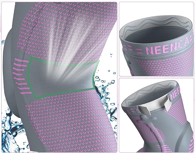 NEENCA Professional Knee Brace for Pain Relief, Medical Knee Support with Patella Pad & Side Stabilizers, Compression Knee Sleeve for Meniscus Tear, ACL, Joint Pain, Runner, Workout - FSA/HSA APPROVED