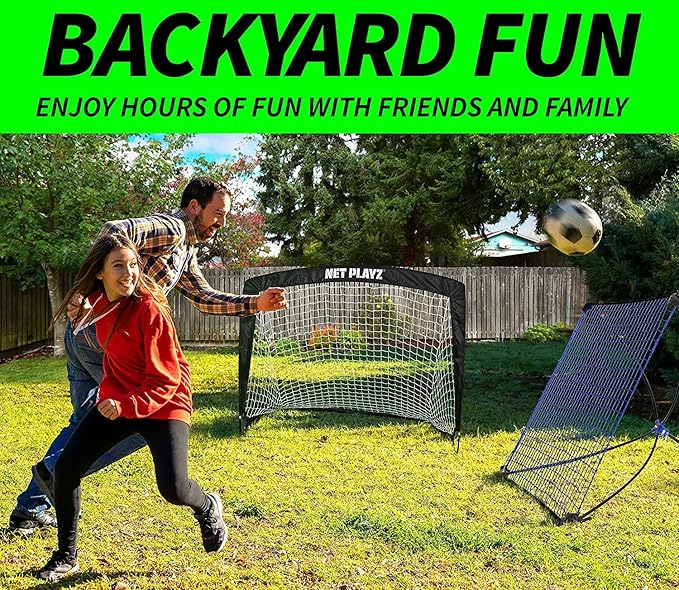 Soccer Gift Set, Backyard Soccer Goal Rebouder Net for Age 3 4 5 6 7 8 9 10 11 12 13 14 Year Old Kids Children & Teens
