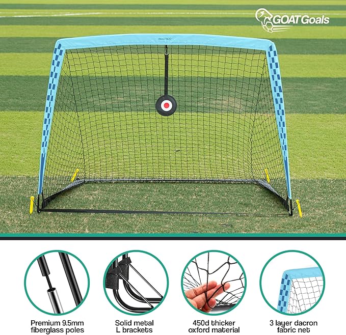 Premium Backyard Soccer Goal Set – Includes Portable Pop-Up Goals, Heavy-Duty Nets, Training Balls, and Full Equipment for Kids and Toddlers – Ideal for Outdoor Play & Skill Development