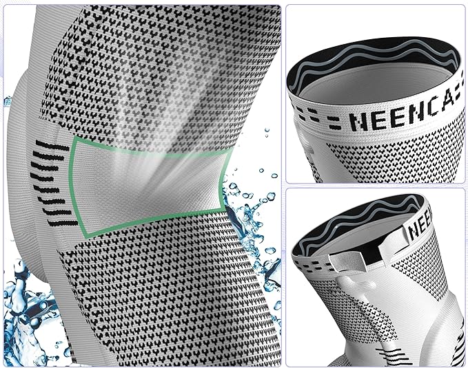 NEENCA Professional Knee Brace for Pain Relief, Medical Knee Support with Patella Pad & Side Stabilizers, Compression Knee Sleeve for Meniscus Tear, ACL, Joint Pain, Runner, Workout - FSA/HSA APPROVED