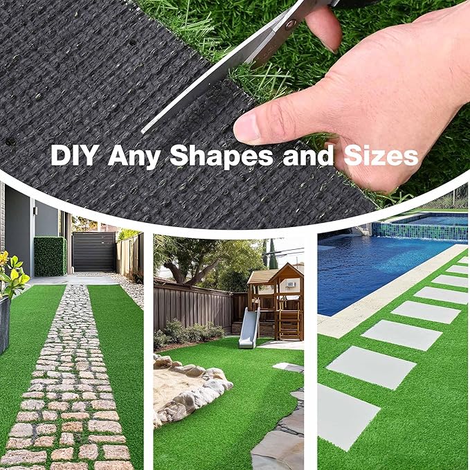 Yescom Sports Sled Strips Turf Gym Turf Flooring 50'x3'(150 Sq.Ft) 1.38" H for Weight Sled Push Gym Equipment Outdoor Indoor Use