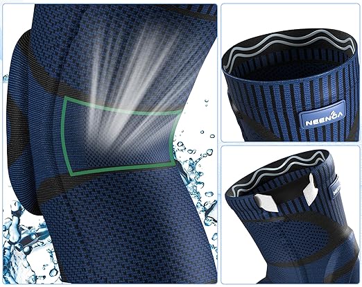 NEENCA Knee Brace for Knee Pain Relief, Medical Knee Support with Patella Pad & Side Stabilizers, Compression Knee Sleeve for Meniscus Tear, ACL, Arthritis, Joint Pain, Runner, Sport- FSA/HSA APPROVED