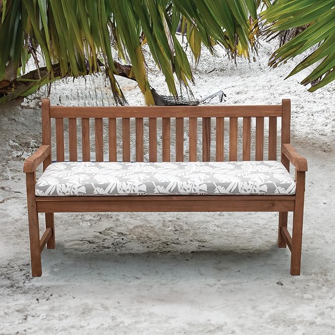Tommy Bahama Bench Cushion, 44" X 16" X 2.5", Tropical Chrome