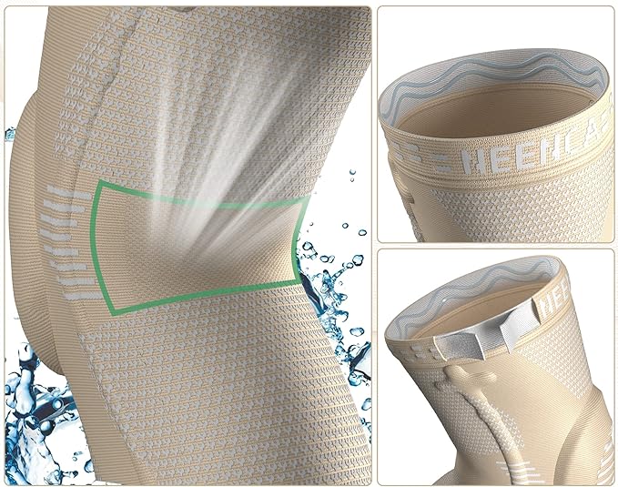 NEENCA Knee Brace for Women & Men, Medical Knee Support with Patella Pad & Side Stabilizers, Knee Compression Sleeve for Knee Pain, Meniscus Tear, ACL, Joint Pain, Runner, Workout
