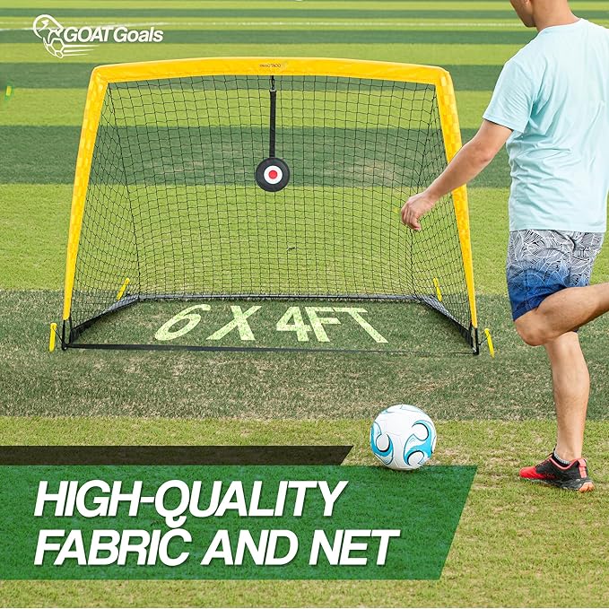 Premium Backyard Soccer Goal Set – Includes Portable Pop-Up Goals, Heavy-Duty Nets, Training Balls, and Full Equipment for Kids and Toddlers – Ideal for Outdoor Play & Skill Development